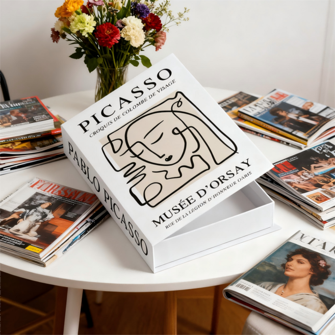 Equator 모형책 수납함 리모컨 소품 정리함, PICASSO