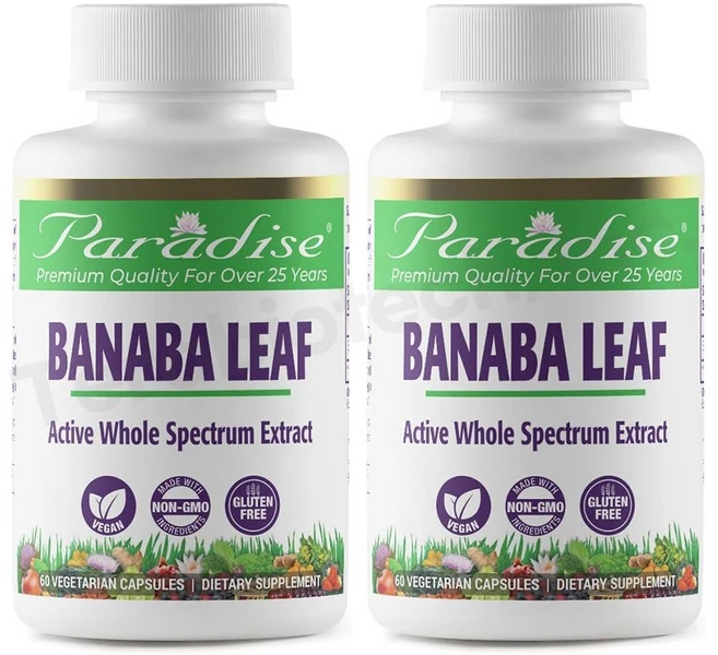 파라다이스허브 바나바잎 추출물 250mg 60캡슐, 250mg × 2+1개, 2개, 60정 - 쿠팡