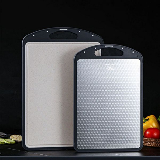 위생 도마 TPU 스텐 양면, 1개, 304 그레이