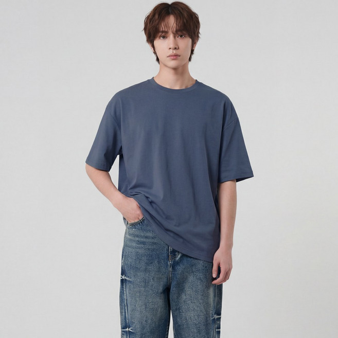 남녀공용 무지 에어로 줌 스트레치 반팔 티셔츠 기본 데일리 반팔티