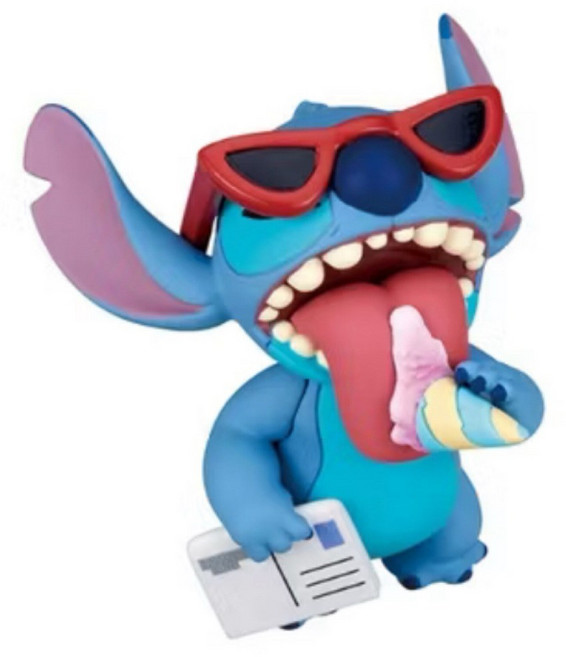 T-ARTS 史迪奇 嚼嚼公仔 轉蛋 全4種, 1個, B戴墨鏡