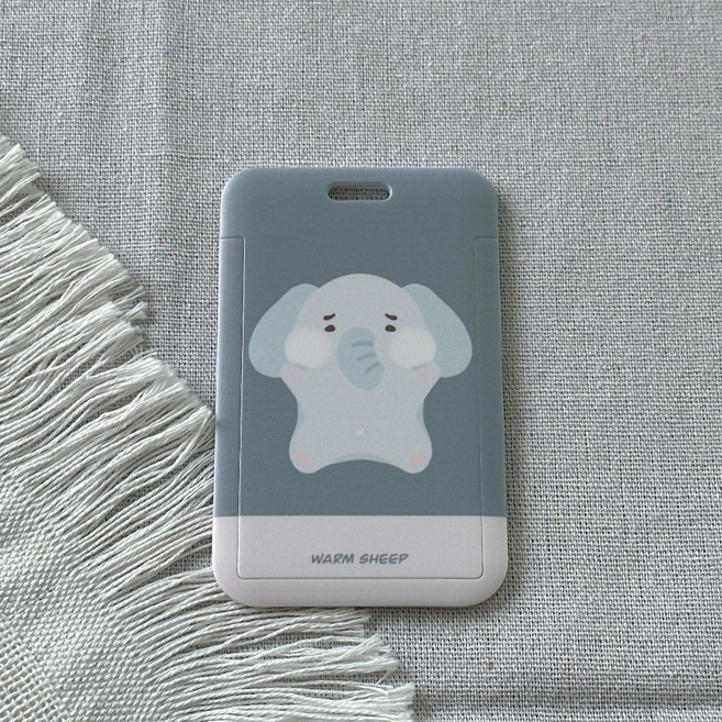 【暖羊warm sheep】大象造型滑蓋卡套 (悠遊卡/證件/票卡)