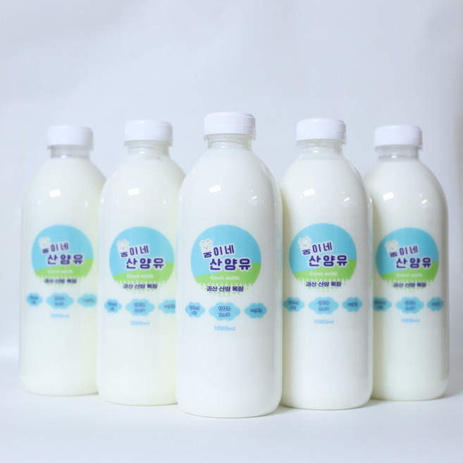 국내산 산양유 100% 산양우유 웅이네농장 산양유단백질, 1L, 5개