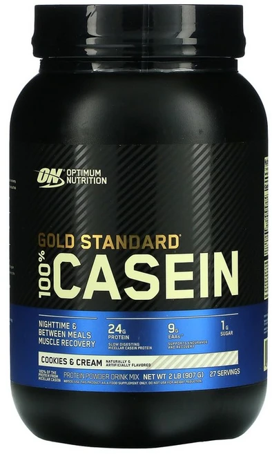 옵티멈뉴트리션 Gold Standard 100% 카제인 쿠키 앤 크림 907g (2lbs), 1개 - 쿠팡