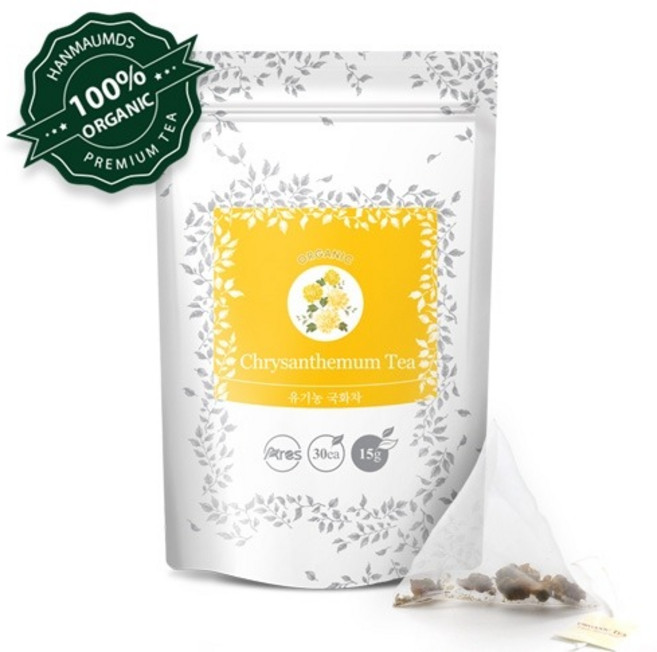 아레스 유기농 국화차 티백, 500mg, 30개입, 2개