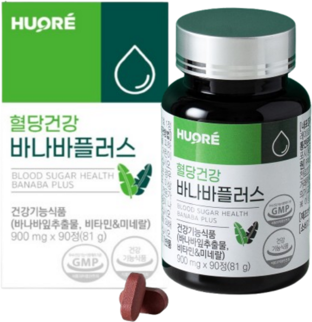 바나바 바나바잎 추출물 식후혈당관리 혈당건강바나바플러스, 90정, 1개