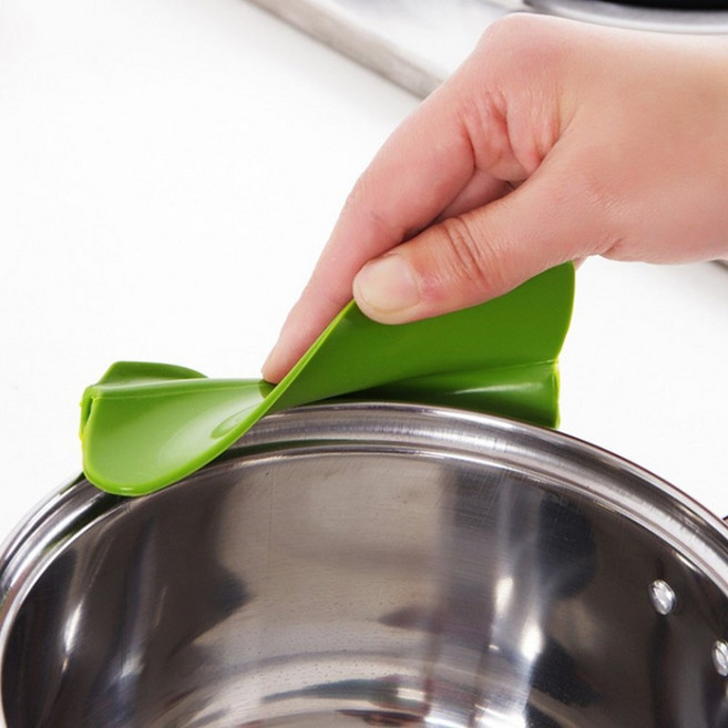 주방 국물방지 실리콘 국자 국물받이 스탠 물튐방지, 1개