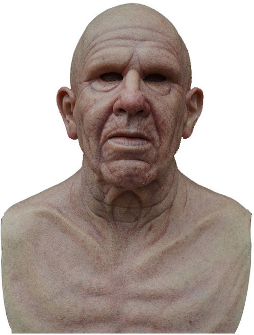 할아버지 가면 얼굴 소품 마스크 분장 풀페이스, 1개, 277 대머리 노인