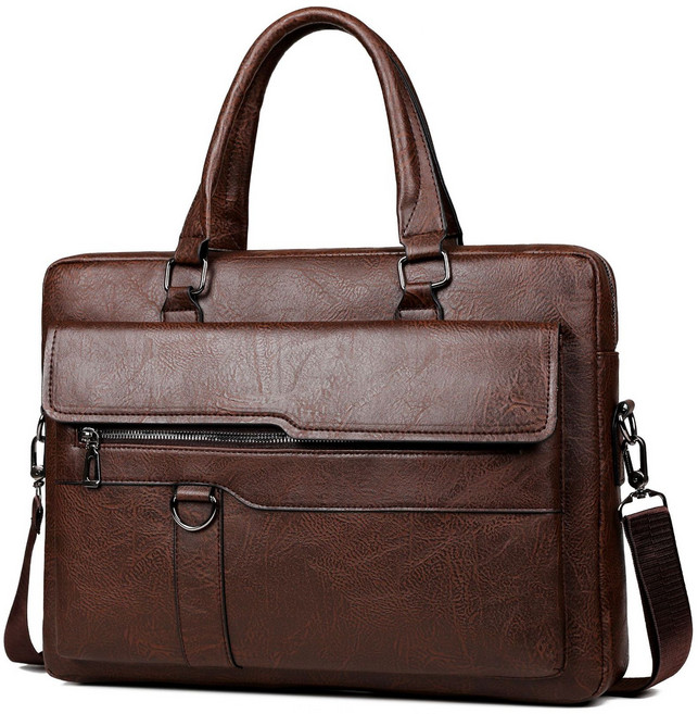 쟈오시 가죽 서류가방 가방 크로스백 남성 노트북 파우치