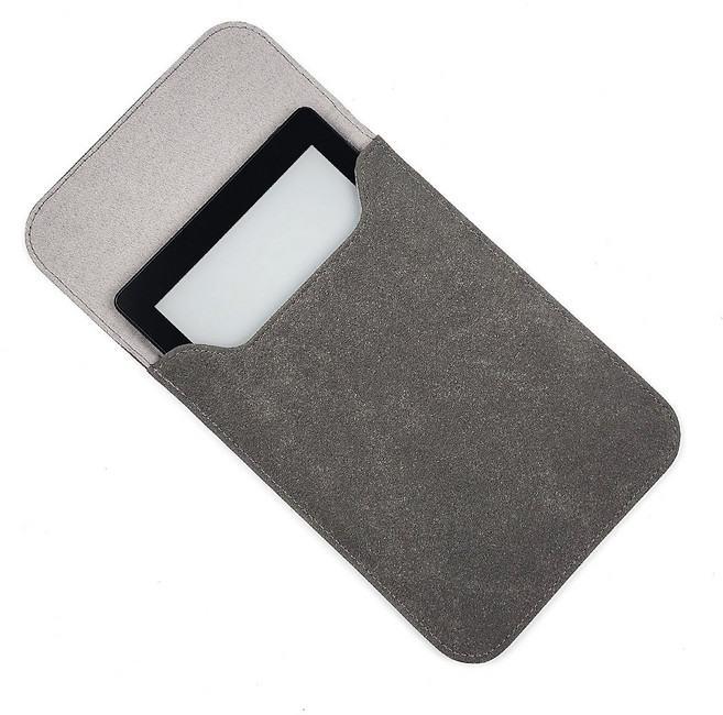 BOHO 7.8인치 이북리더기 스웨이드 파우치 리디페이퍼 프로 오닉스북스 노바3 에어 휴대용 케이스, 차콜, 1개