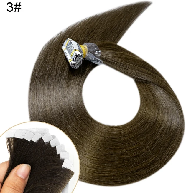 샤인헤어 100% 리얼 인모 익스텐션 PU 다양한 스트레이트 18-30인치 번들 미가공 버진 블론드 # 613, 01 18inches 45cm, 03 100g, 03 3