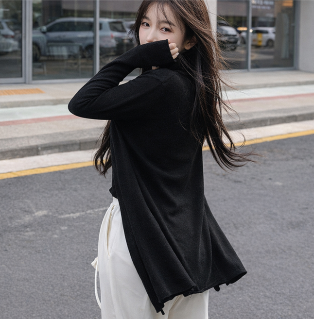 J2 STYLE 여성 트렌드 기본 니트 4칼라 가디건