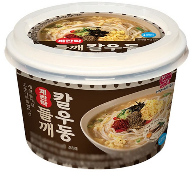 본고장 계란탁 들깨칼우동, 3개, 224.5g