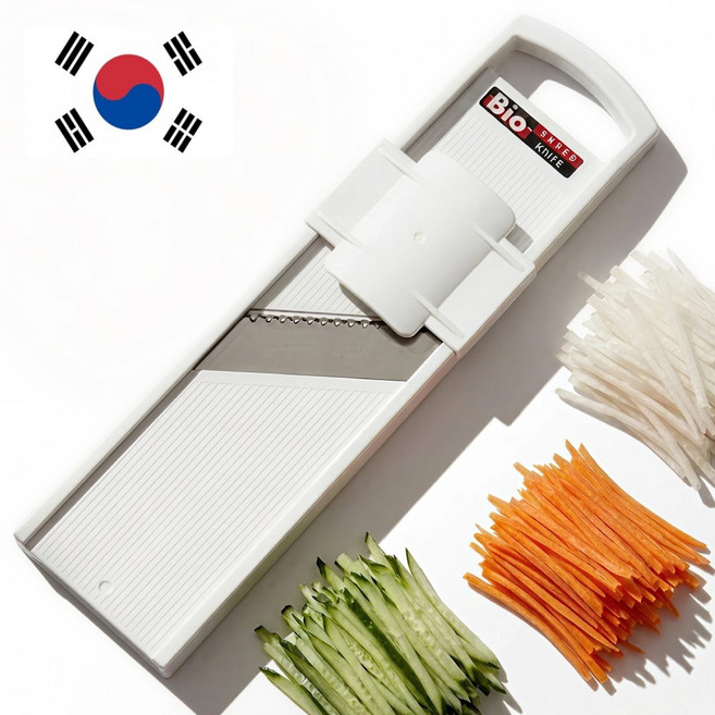 대한명도 4세대 3단 두께조절 채칼 슬라이서 만능 국민템, 1개, 바이오화이트