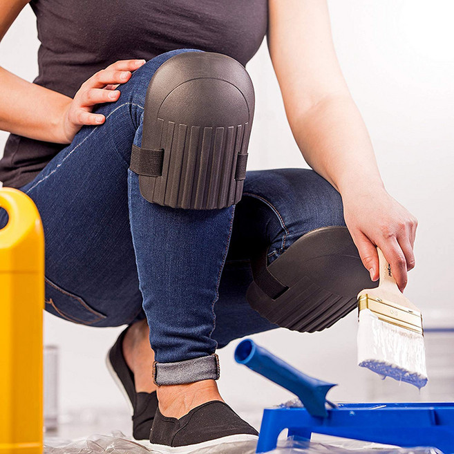 작업 현장 원예용 무릎쿠션 타일 작업용 청소 작업 홈트 작업용 무릎 보호대, 2세트