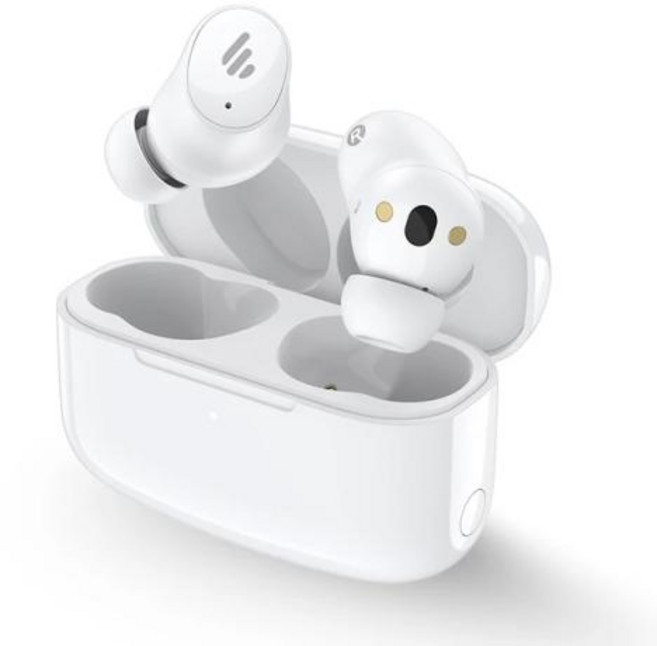 에디파이어 Edifier Pro 2 블루투스 이어폰 트루 와이어리스 노이즈 캔슬링 IP54 방수 26 시간 재생, 1) White, 1개, 없음