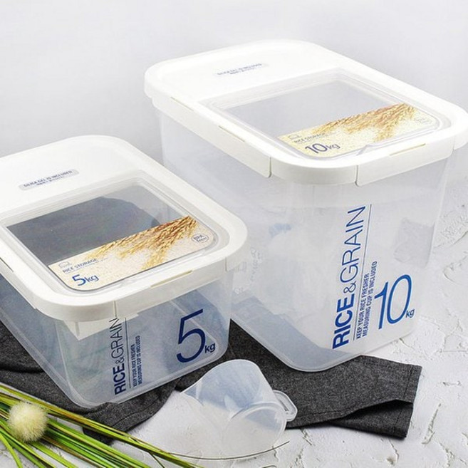 락앤락 락앤락 제습 쌀통 2개묶음 5kg+10kg /쌀보관 잡곡보관 사료통, 락앤락 락앤락 제습 쌀통 2개묶음 5kg+10kg /쌀