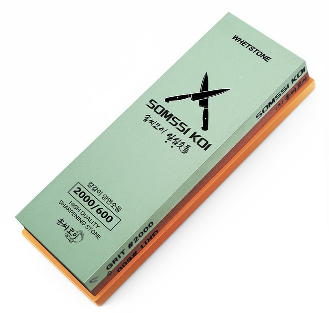 솜씨코이 일심 양면 숫돌 600방 2000방 초벌 중벌용, 1개
