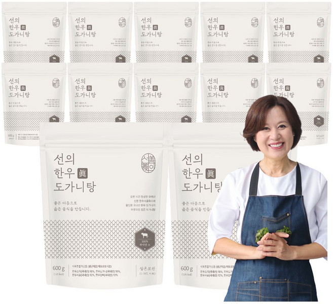 박미선의 100% 한우사골 한우스지 특 도가니탕 (실온), 10개, 600g