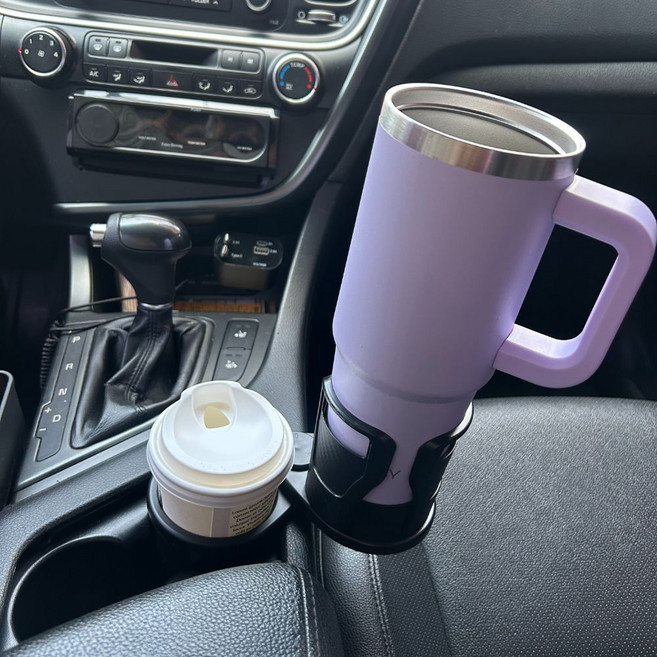 나몽제몽 2in1 확장형 회전 차량용컵홀더, 블랙, 1개