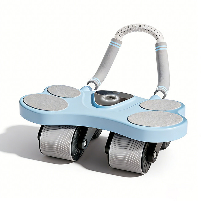 AB 슬라이드 무소음 코어 복근운동기구 리바운딩 뱃살 홈트 롤아웃 롤러 기립근 코어 전신 운동, Blue, M01