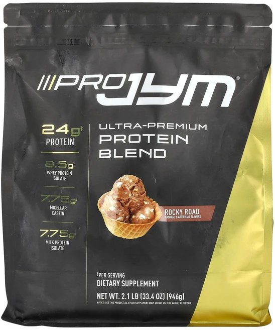 JYM Supplement Science Pro JYM 울트라 프리미엄 단백질 혼합물 Rocky Road 946g(2.1lb) Science (JYM 서플리먼트 사이언스, 1개, 952.5g - 쿠팡