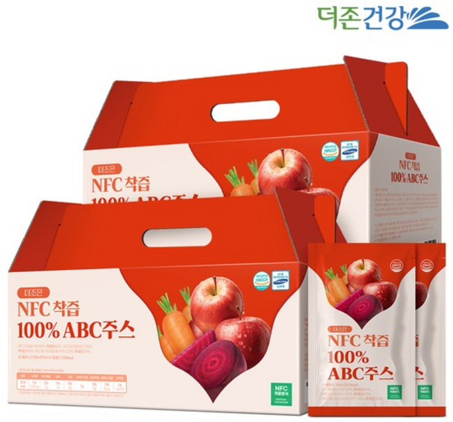 더조은 NFC착즙 100% ABC주스 70ml 30포 2박스, 2개