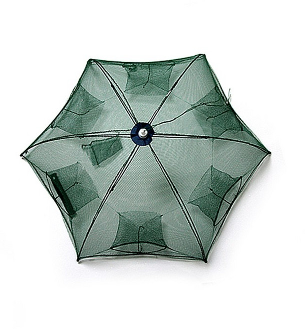 새우망 6구 16구 우산형 원터치 바다 민물 새우 장어 미꾸라지 통발 그물망 채집망 어망