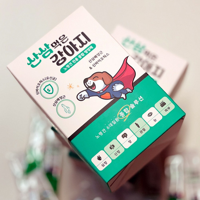 강아지 영양제 눈 관절 심장 피부 유산균 오메가3 비타민 올인원 종합, 1개, 종합영양제, 30회분