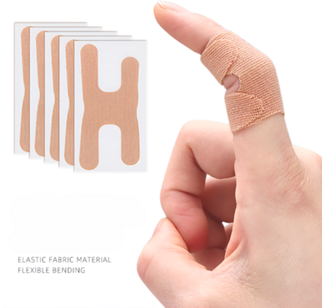 크램조 손가락 관절 압박 보호대 손마디 탄력 스포츠 테이핑 밴드, 스킨, 1세트