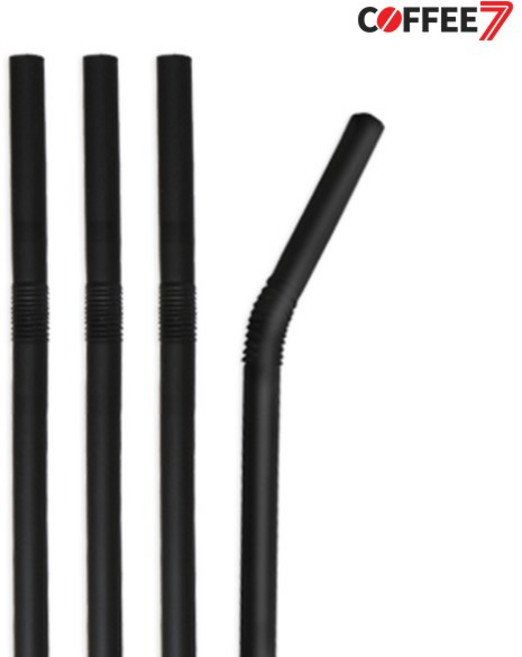 (스트로우) 자바라-블랙 7/25cm 10000개/1박스, 1개, 10000개입