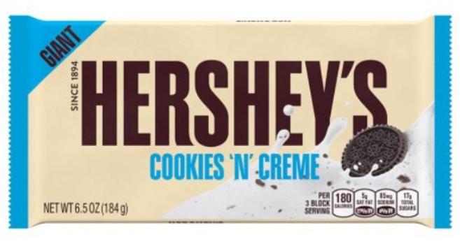 허쉬 자이언트바 쿠앤크 184g, 3개