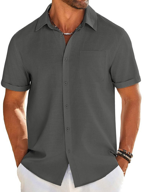 COOFANDY men's linen shirt