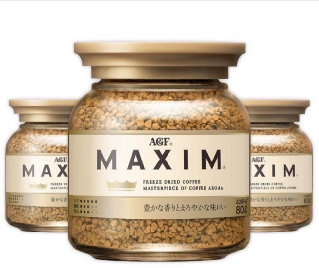 AGF MAXIM 箴言金咖啡 濃郁香氣 80g, 1個