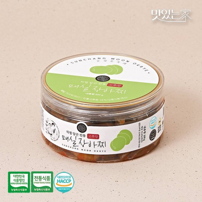 순창문옥례식품 고추장 매실장아찌 200g 100%국내산, 없음