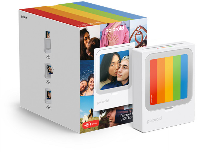 [공식] 폴라로이드 하이프린트 3x3 포켓 포토프린터 화이트 + 60시트, 화이트 - 006647, 하이프린트3X3+60시트