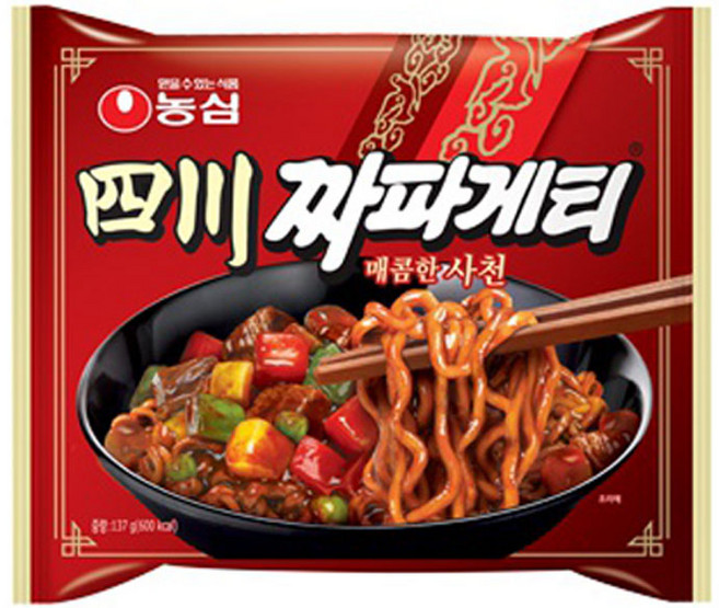 매운 사천짜파게티 32봉 짜파게티 맛있게 매운짜장 농심 원조짜장라면, 32개