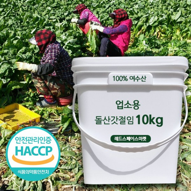 국내여수산 돌산갓장아찌 10kg 대용량 업소용 반찬 여수 돌산갓절임, 1박스