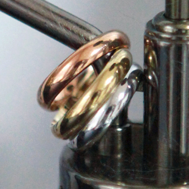 3mm라운드링 써지컬스틸반지 14k도금 실버 골드 로즈골드 남자 남녀공용 여성 여자 반지레이어드