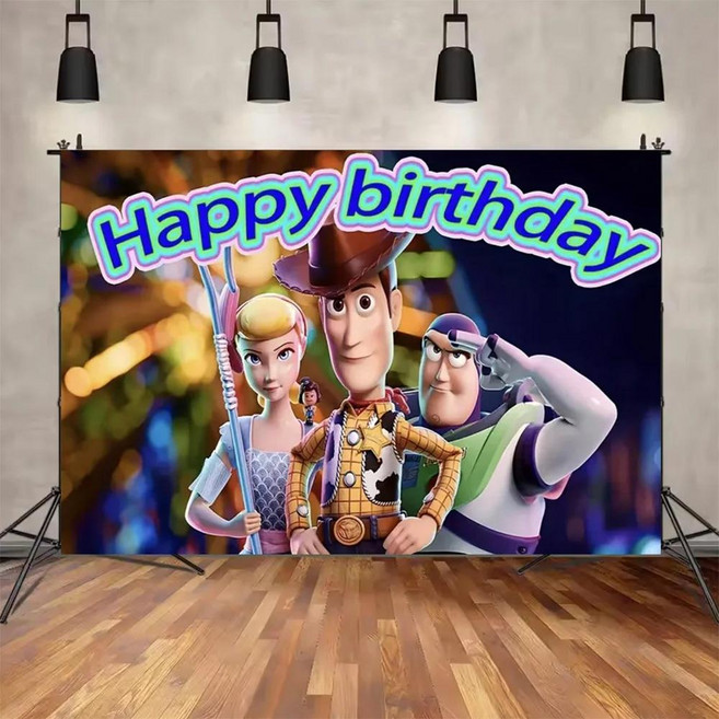 토이 버즈 라이트이어 우디 생일 파티 벽장식 배경 선물 샤워 배너 포스터 사진 스튜디오, 1개, 30. SS153-17 / E. 180x120cm