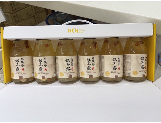 NCH 紅棗菊花花旗蔘銀耳露 禮盒, 1個, 花旗蔘6入*1盒（免運）