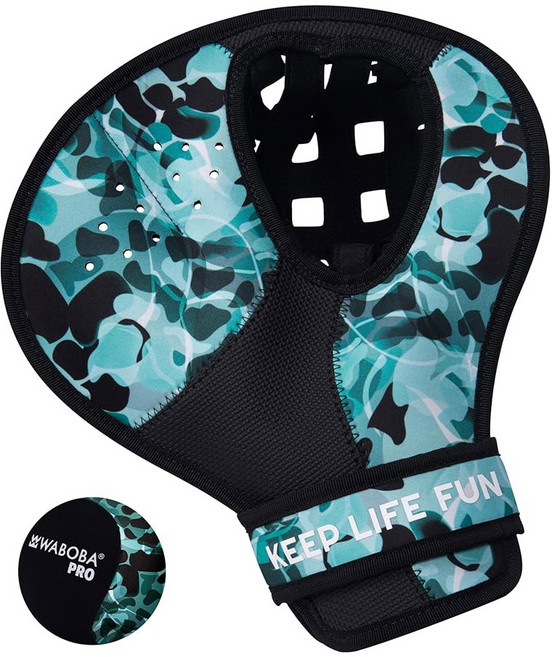 와보바 캐치 워터 글러브 프로 바운싱 볼 세트 - 비치 게임 및 수영장 장난감용 야구용 미트 원 사이즈 양손잡이 디자인, 1개