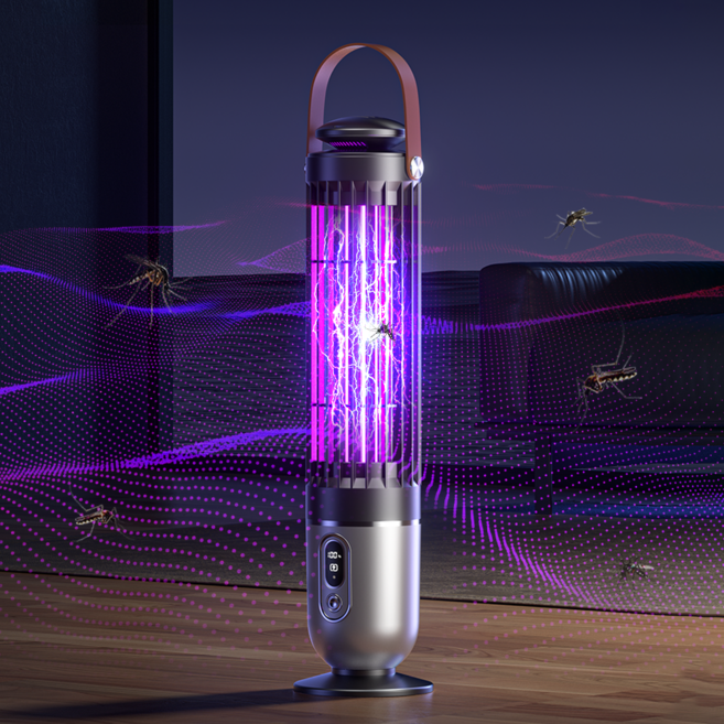 Ambition 전기 모기퇴치기 가정용 캠핑 랜턴 겸용, 블랙(업그레이드형)