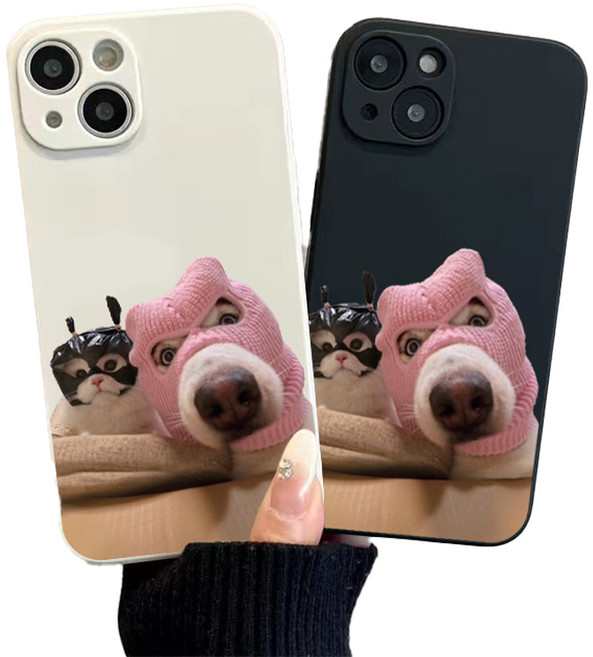 고양이 강아지 베스트프렌드 핸드폰 케이스