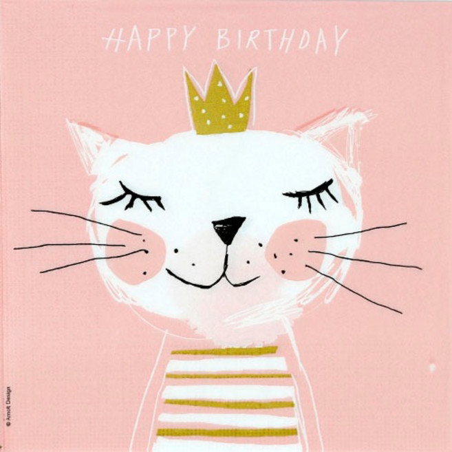 프린세스캣 냅킨 5장 K-34-043