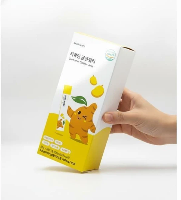 리얼큐민 커큐민 골든젤리 x 10포, 리얼큐민 커큐민 골든젤리 20g x 10포 - 쿠팡