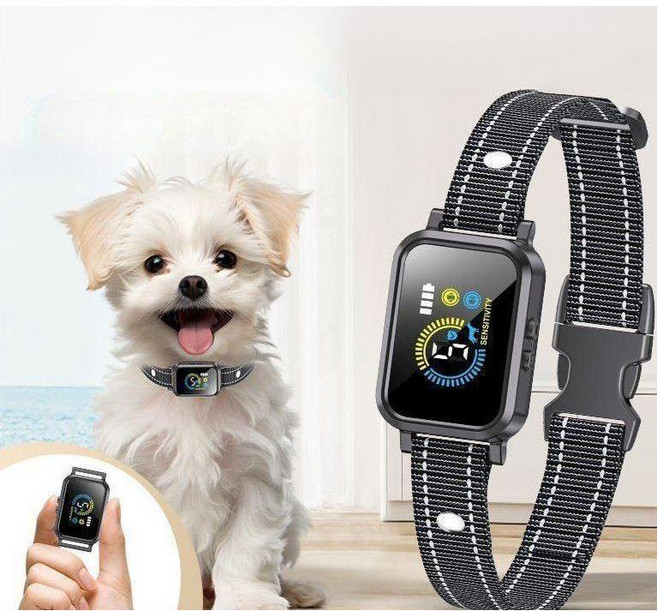 강아지 짖는 소리 원격 제어 방지 소음 진동 충격 목걸이