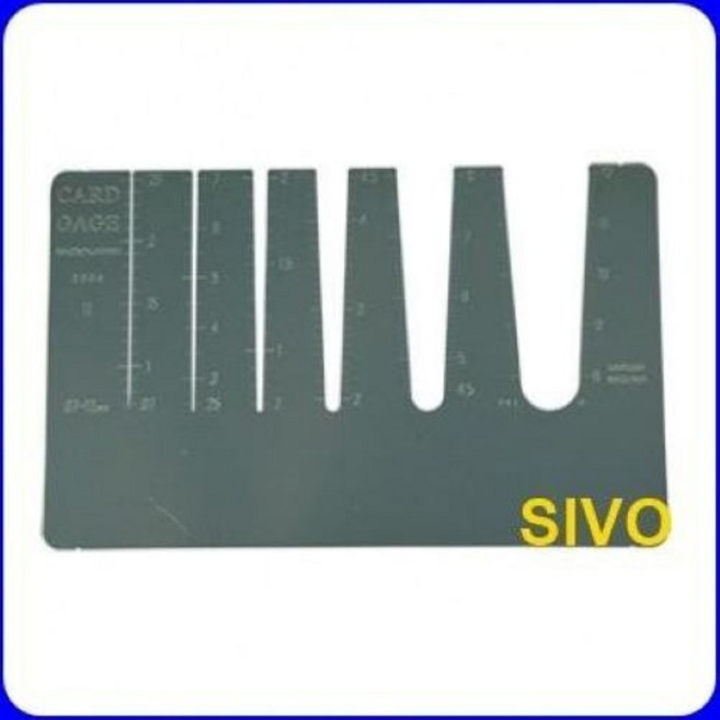 SIVO 電子商城 日本製 118.115 名片型超薄量規 0.1mm 測量範圍 0.07-12mm