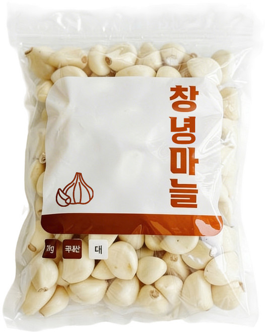 (짓다팜) 깐마늘 창녕 국산 햇 마늘 최상품 특품 당일제조, 1개, 500g