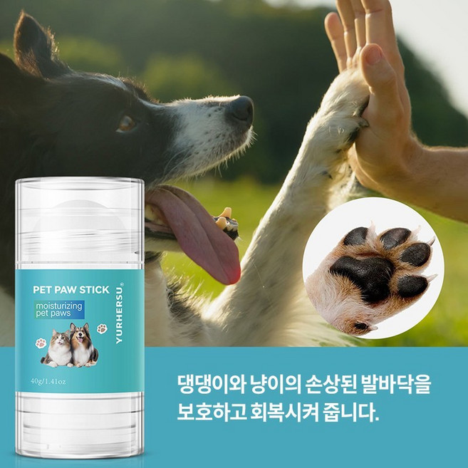 [신속 유효] 반려동용 저자극 발바닥 보습 크림 PP009, 1개, 40g